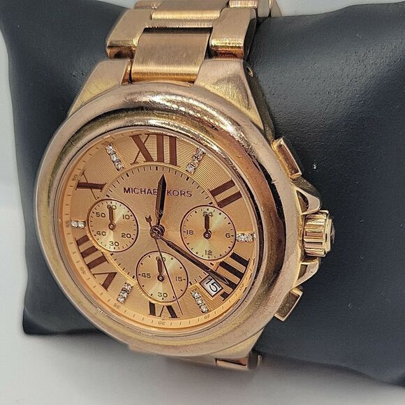 Michael Kors MK5652 Women's Stainless Steel Analog Rose Gold Dial Watch BC723 - Picture 2 of 10